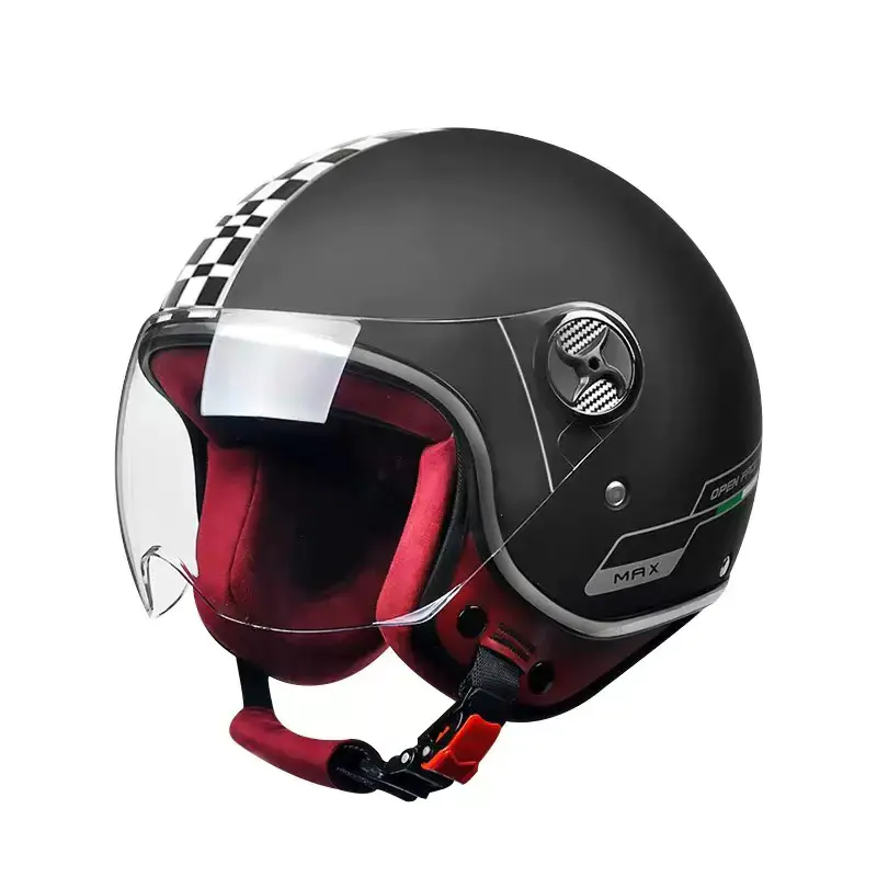 Motokrosová prilba 519 Retro Half Face Motokrosová prilba ABS