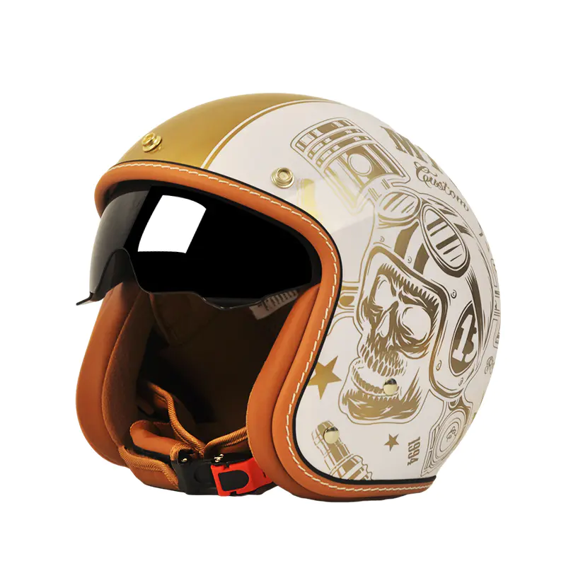 Motokrosová prilba s certifikáciou MT901 DOT Retro Open Face Motokrosová prilba